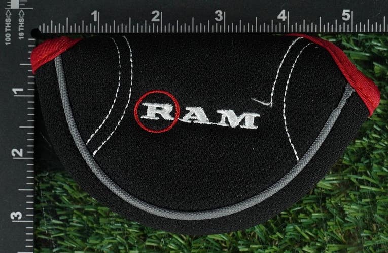 RAM MID MALLET PUTTER HEADCOVER BLACK / RED ~ LOOK!!