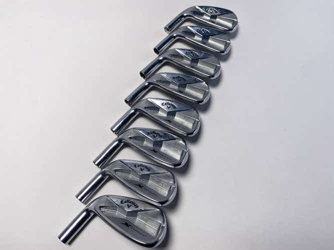 Callaway X Forged 2018 L Iron Set 3-PW HEADS ONLY Mens LH