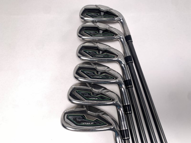 TaylorMade RocketBallz HP Iron Set 6-PW+GW RBZ 65g Regular Graphite Mens RH
