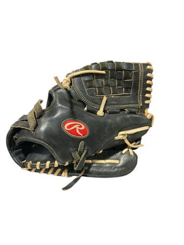 Used Rawlings HEART OF THE HIDE BB/SB Glove RH Throw Black 12" 11834-S000043502
