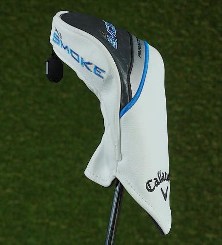 CALLAWAY PARADYM AI SMOKE HYBRID HEADCOVER WHITE/BLACK/BLUE WITH CHANGEABLE #'S