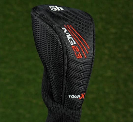 MERCHANTS OF GOLF TOUR X MG 23 5 HYBRID HEADCOVER 5H BLACK / RED ~ LOOK!!