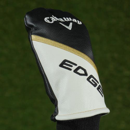 CALLAWAY EDGE HYBRID HEADCOVER BLACK / WHITE WITH CHANGEABLE NUMBERS ~ LOOK!!
