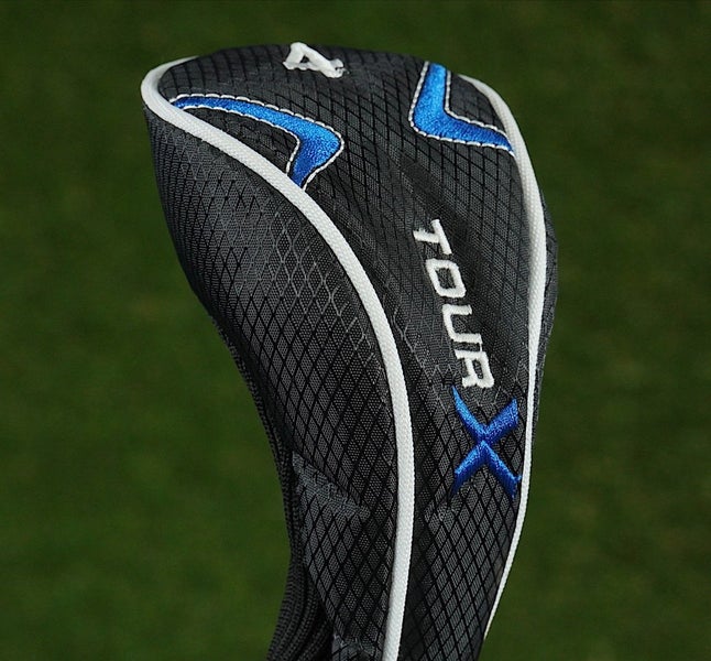 MERCHANTS OF GOLF TOUR X 4 HYBRID HEADCOVER 4H BLACK / WHITE / BLUE ~ LOOK!!
