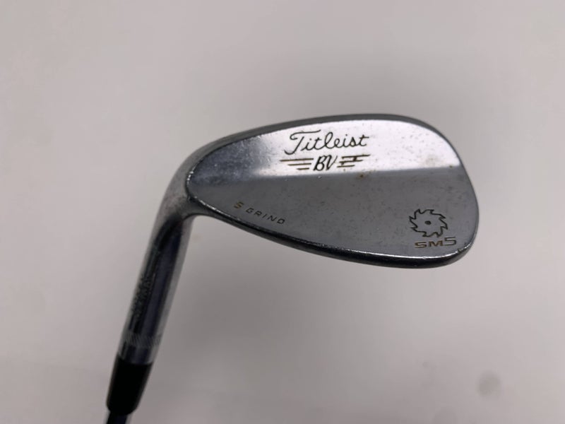 Titleist Vokey SM5 Tour Chrome Sand Wedge SW 54* 10 Bounce Wedge Steel Mens LH