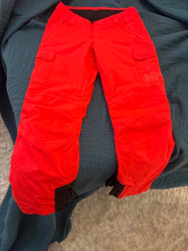 Orange Women's Adult Small Helly Hansen Ski Pants (Used)