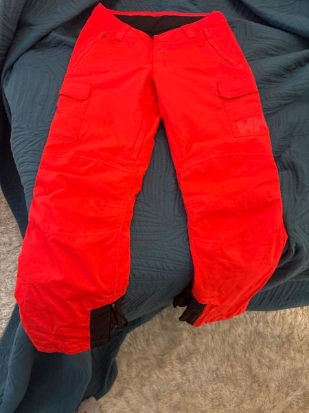 Orange Women's Adult Small Helly Hansen Ski Pants (Used)