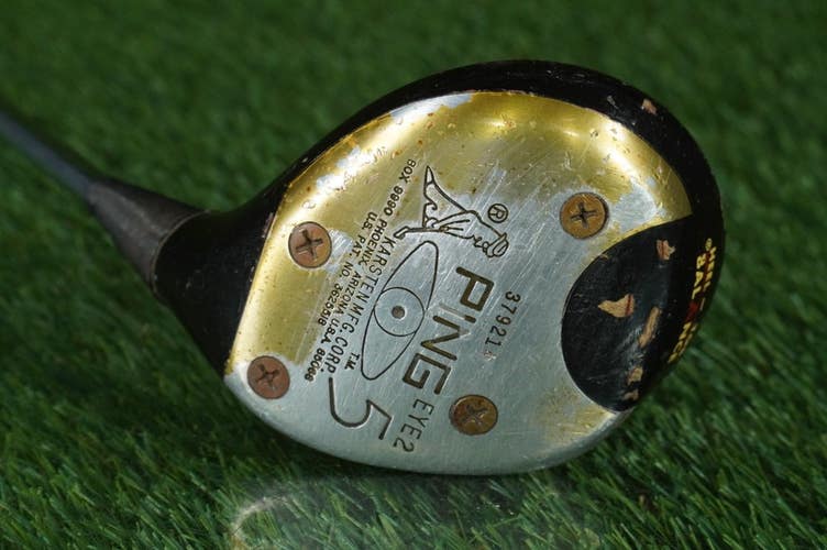 PING EYE 2 5 WOOD KARSTEN BLACK ZZ LITE STIFF STEEL RH ~ VINTAGE!!