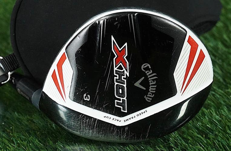 CALLAWAY X HOT 3 WOOD FAIRWAY PROJECT X REGULAR FLEX WITH HEADCOVER & NEW GRIP!