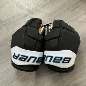Utah hockey club kesselring Bauer Supreme Mach Gloves 15" Pro Stock (New)