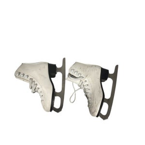 Used American Athletic SOFTBOOT Girls Softboot Skate White Junior 01 11847-S000031495