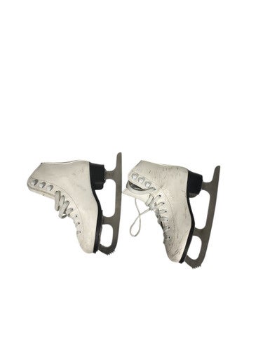 Used American Athletic SOFTBOOT Girls Softboot Skate White Junior 01 11847-S000031495