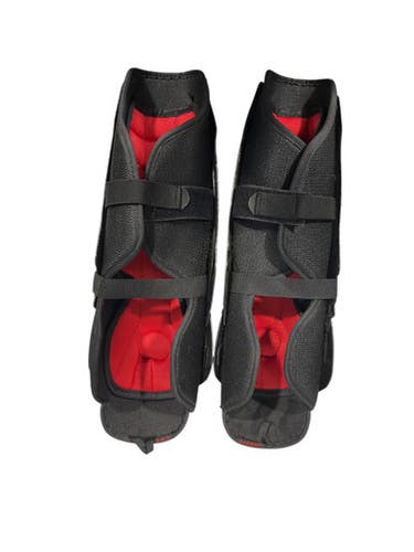 Used CCM QLTEDGE Senior Shin Guards Black 13" 11847-S000031491