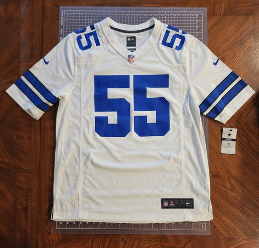 Dallas Cowboys Authentic Apparel  #55 Vander Esch White Large Men's Nike On Field Jersey NEW