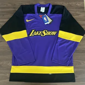 Nike Los Angeles Lakers City Edition NBA Hockey Jersey FZ0349-504 Mens Size Xs