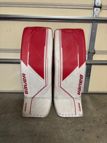 Large Bauer Mach Goalie Leg Pads (Used)