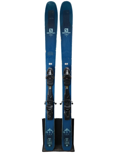 USED 2019 Salomon QST Lux 92 Skis 153cm w/ Tyrolia SP10 Bindings