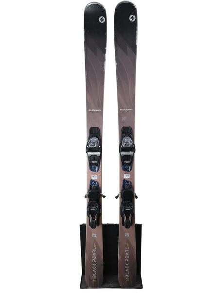 USED 2020 Blizzard Black Pearl 82 SP Skis 152cm w/ Marker TCX 11 Bindings