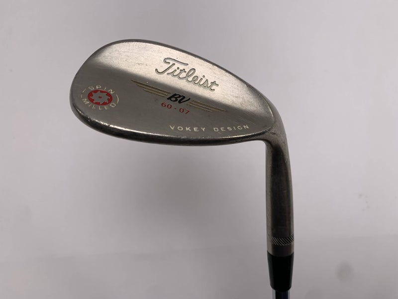 Titleist Vokey Spin Milled CC Black Lob Wedge LW 60* 7 Bounce Wedge Mens RH