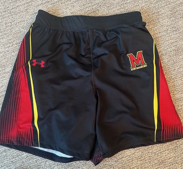Under Armour Maryland UMD lacrosse team game shorts L large mens