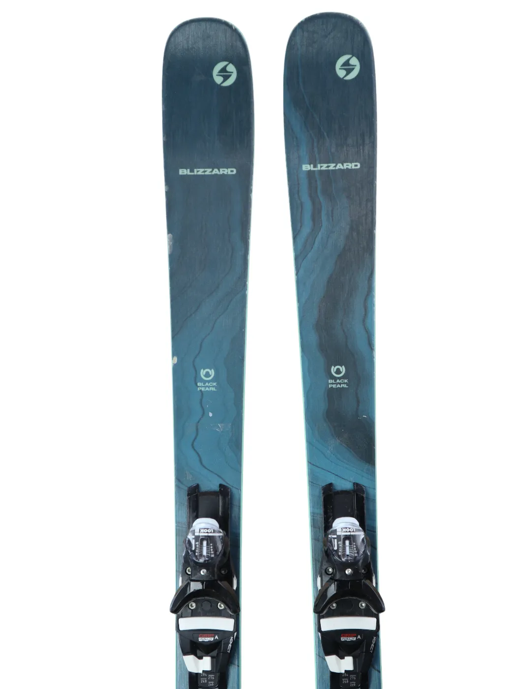 USED 2024 Blizzard Black Pearl 82 Skis 152cm w/ Look NX 12