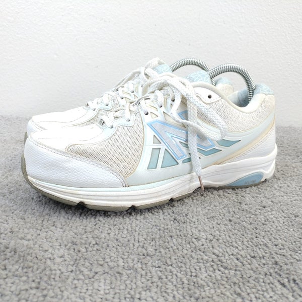 New Balance 857 Womens Size 8 Walking Shoes White Blue WW847WT2 Running Trainers