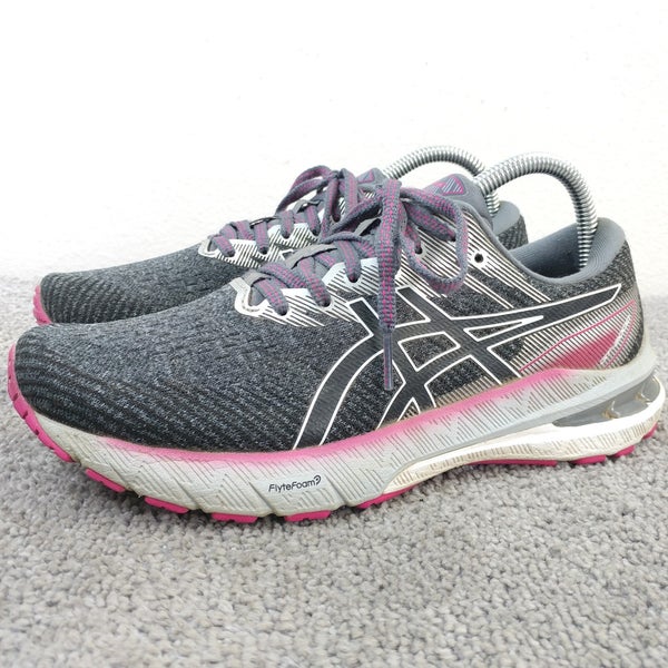 Asics GT 2000 10 Womens Size 8 Running Shoes Gray Pink Sneakers Low Top Athletic