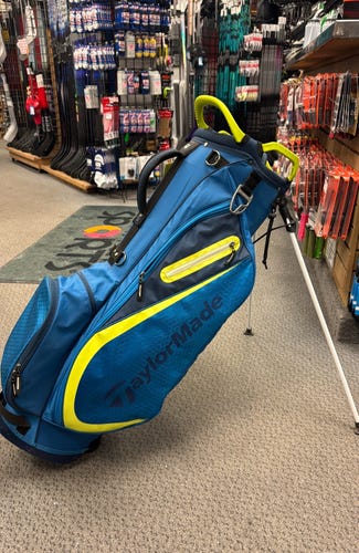 TaylorMade golf stand (Used) Blue neon yellow Men's Bag taylor made