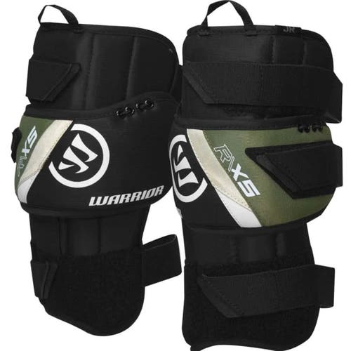 Junior OSFA Warrior Ritual X5 Hockey Knee Guards (New)