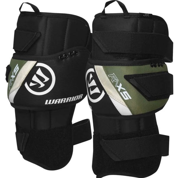 Junior OSFA Warrior Ritual X5 Hockey Knee Guards (New)