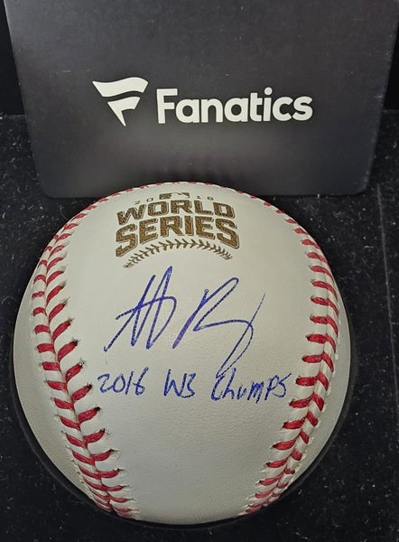Cubs ANTHONY RIZZO "2016 Champs" World Series Autographed Signed Baseball Coa