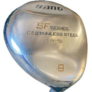 Bang Golf SF Series CS Stainless RH 9 Wood 27*  Regular Graphite 39.75" New Grip