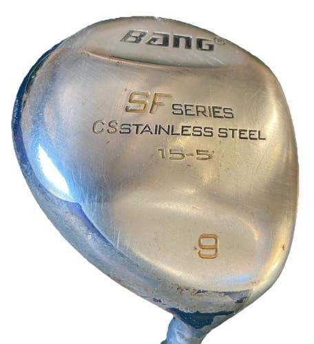 Bang Golf SF Series CS Stainless RH 9 Wood 27* Regular Graphite 39.75" New Grip