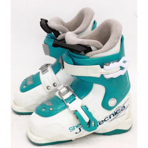 Tecnica Sheeva JT2 Kids Ski Boots - Size 11.5 / Mondo 17.5 Used