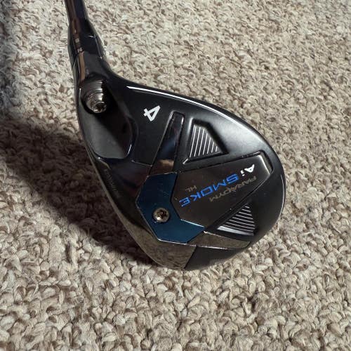 Callaway Pardym Ai Smoke Mens Right Handed Golf Club 4 Hybrid Regular Flex