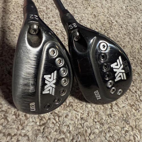 PXG DEMO 0317 & 0317X Mens Right Handed 22 & 25 Degree Hybrid Stiff Flex