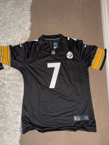 Black XL Nike Football Jersey (New) Ben Roethlisberger (Stitched)