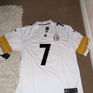 White XL Men's Nike Jersey (New) Ben Roethlisberger (Stitched)