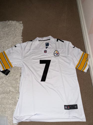 White XL Men's Nike Jersey (New) Ben Roethlisberger (Stitched)