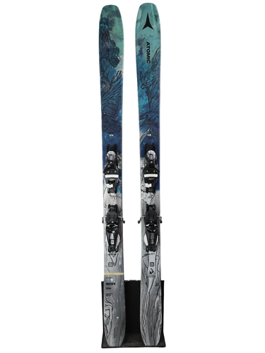 USED 2022 Atomic Bent 100 All-Mountain Skis 180cm with Look NX 12 Bindings