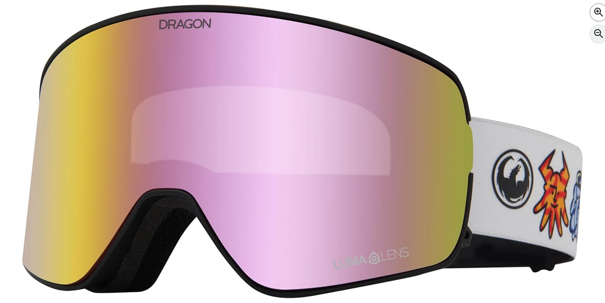 Dragon Unisex NFX2 Snow Sport Goggle - Forest Bailey Signature Frame | Lumalens Pink Ion Lens+bonus