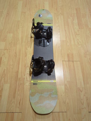 Elan Snowboard 125cm RS Rocker With Rome Binding Jr Fit 3-5 Beginners.