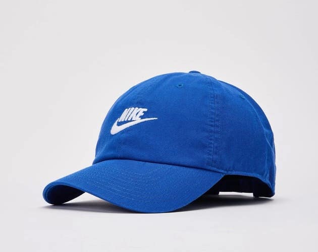 BULK 20 UNITS / NWT Unisex Nike Club Cap Unstructured Futura Royal Blue Hat  M/L