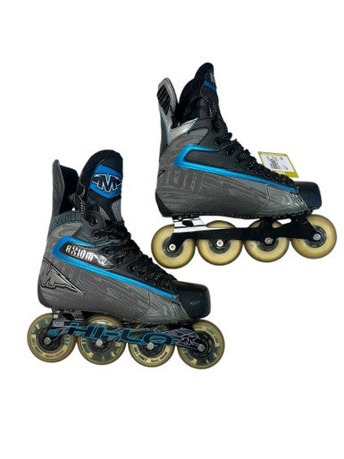 Used Mission AXIOM T7 Roller Hockey Skates Black Senior 7 11835-S000200654