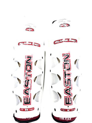 Used Easton SYNERGY 400 Senior Shin Guards White 14" 11860-S000301740