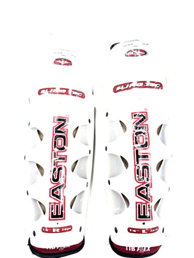 Used Easton SYNERGY 400 Senior Shin Guards White 14" 11860-S000301740