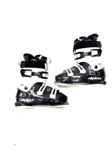 Used Alpina RUBY 65 Womens DH Ski Boot White 270 MP - M09 - W10 11860-S000301820