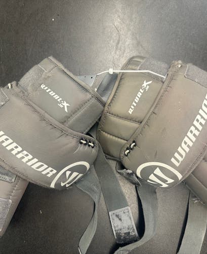 Warrior Ritual X Junior Hockey Goalie Knee Guards-Decent Shape