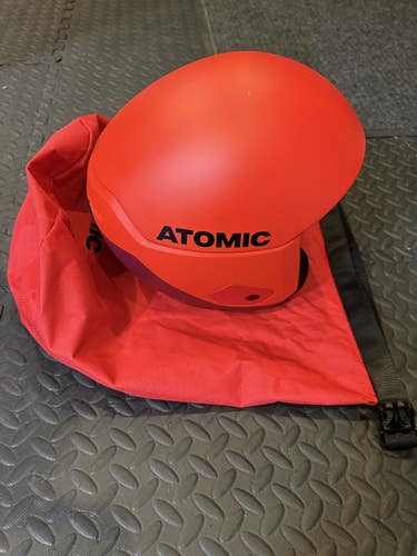 Atomic Redster CTD Ski Racing Helmet - Red - FIS Legal - Like NEW!
