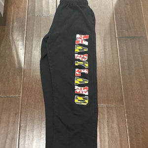 MARYLAND lacrosse black  Adult Small sweatpants gently Used
